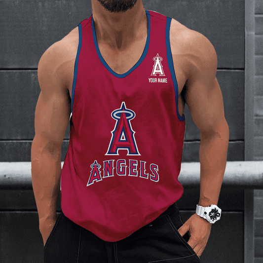 [FLASH SALE] NEW CUSTOMIZED MLB27 LOS ANGELES ANGELS UNISEX TANK TOP