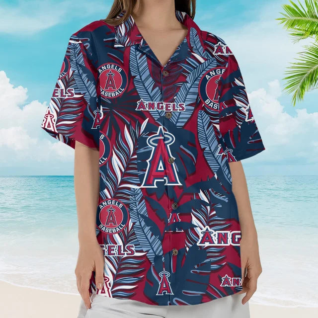 [FLASH SALE] NEW CUSTOMIZED MLB27 LAA LOS ANGELES ANGELS UNISEX HAWAIIAN SHIRT