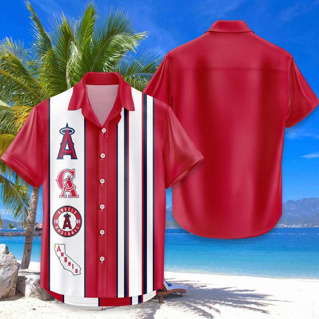 [FLASH SALE] NEW CUSTOMIZED MLB27 LAA LOS ANGELES ANGELS UNISEX HAWAIIAN SHIRT