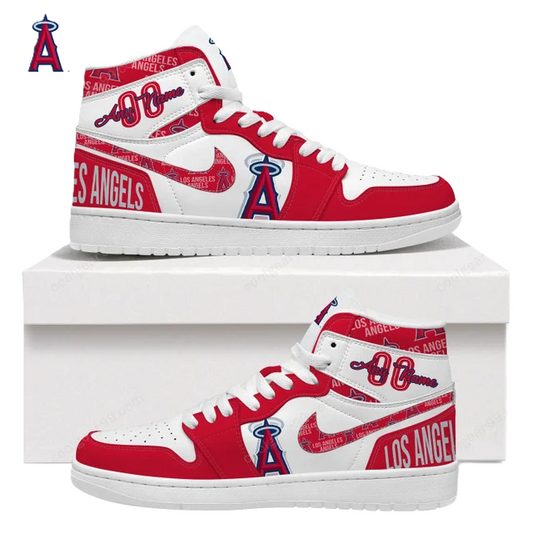 [FLASH SALE] NEW CUSTOMIZED MLB27 LA ANGELS AIR JORDAN SNEAKERS