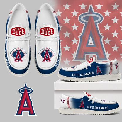 [FLASH SALE] NEW CUSTOMIZED MLB27 LA ANGELS LOAFER SHOES