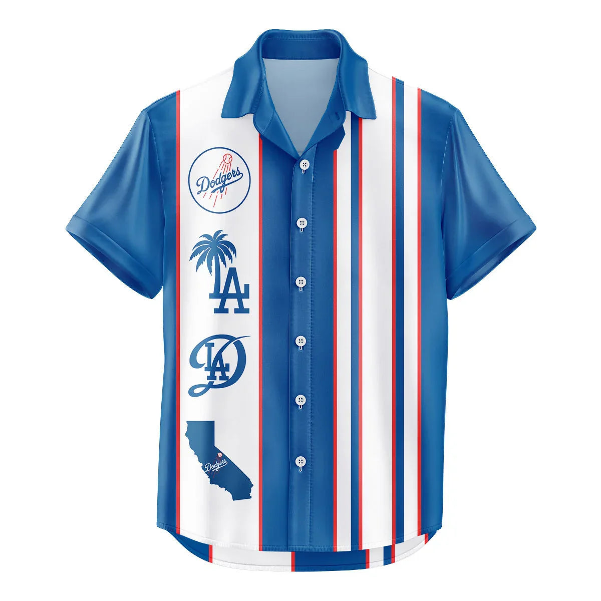 [FLASH SALE] NEW CUSTOMIZED MLB02 LAD LOS ANGELES DODGERS UNISEX HAWAIIAN SHIRT