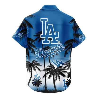 [FLASH SALE] NEW CUSTOMIZED MLB02 LAD LOS ANGELES DODGERS UNISEX HAWAIIAN SHIRT & SHORTS SET