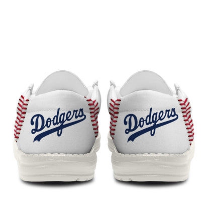 [FLASH SALE] NEW CUSTOMIZED MLB02 LA DODGERS LOAFER SHOES