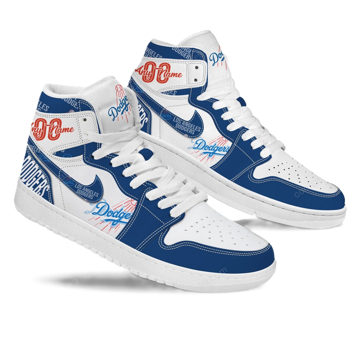 [FLASH SALE] NEW CUSTOMIZED MLB02 LA DODGERS AIR JORDAN SNEAKERS