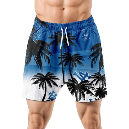 [FLASH SALE] NEW CUSTOMIZED MLB02 LAD LOS ANGELES DODGERS UNISEX HAWAIIAN SHIRT & SHORTS SET