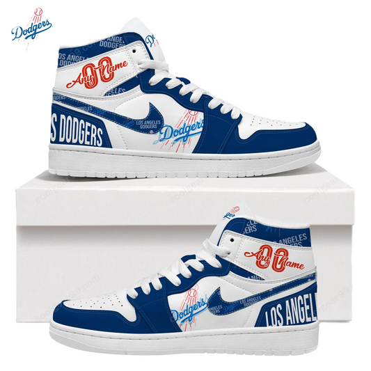 [FLASH SALE] NEW CUSTOMIZED MLB02 LA DODGERS AIR JORDAN SNEAKERS