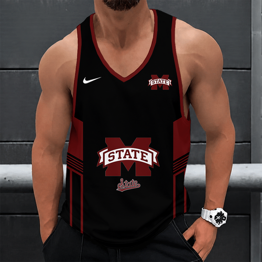 [FAN FAVORITE] NEW CUSTOMIZED NCAA CWS11 MSB MISSISSIPPI STATE BULLDOGS UNISEX TANK TOP