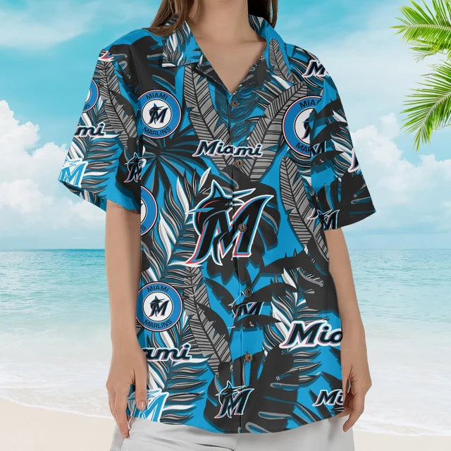[FLASH SALE] NEW CUSTOMIZED MLB20 MMS MIAMI MARLINS UNISEX HAWAIIAN SHIRT