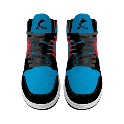 [FLASH SALE] NEW CUSTOMIZED MLB20 MI MARLINS AIR JORDAN SNEAKERS