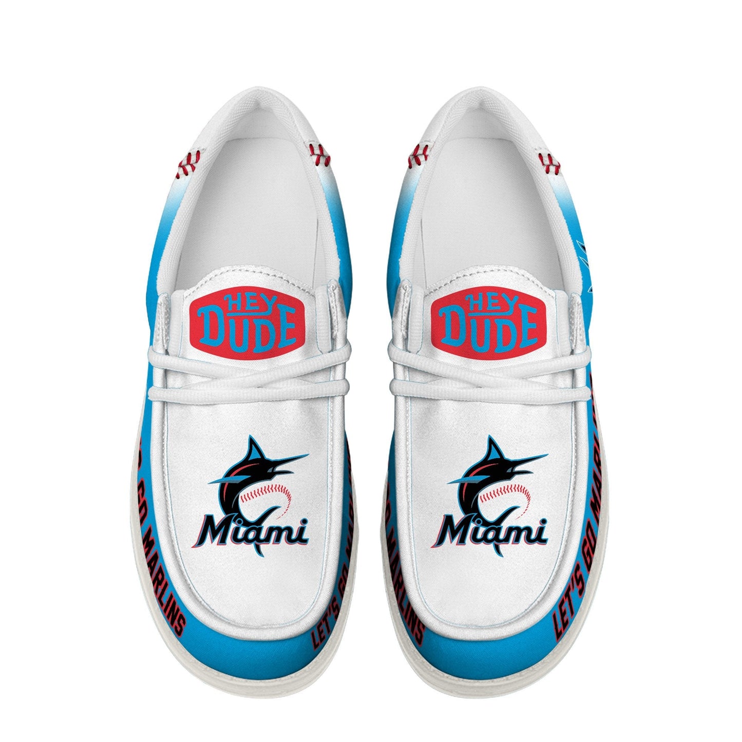 [FLASH SALE] NEW CUSTOMIZED MLB20 MI MARLINS LOAFER SHOES