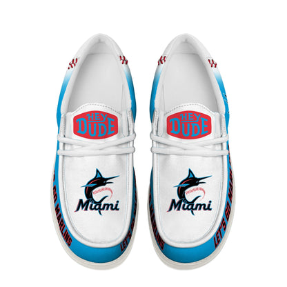 [FLASH SALE] NEW CUSTOMIZED MLB20 MI MARLINS LOAFER SHOES
