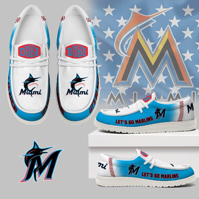 [FLASH SALE] NEW CUSTOMIZED MLB20 MI MARLINS LOAFER SHOES