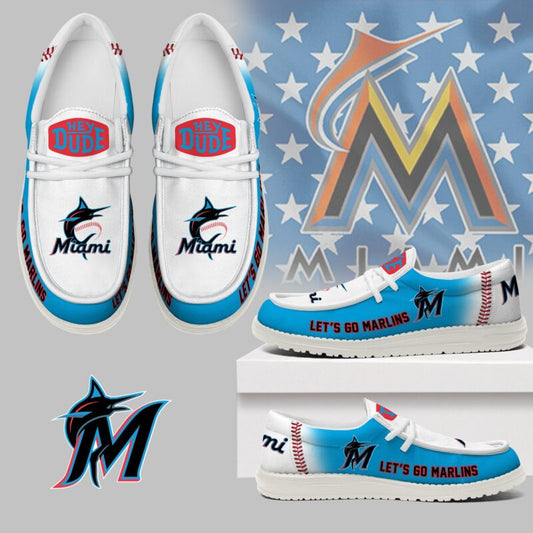 [FLASH SALE] NEW CUSTOMIZED MLB20 MI MARLINS LOAFER SHOES