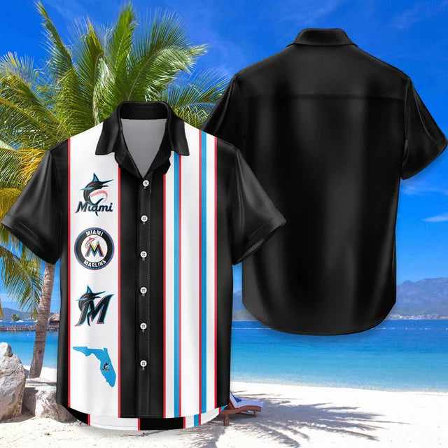 [FLASH SALE] NEW CUSTOMIZED MLB20 MMS MIAMI MARLINS UNISEX HAWAIIAN SHIRT