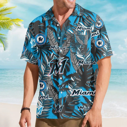 [FLASH SALE] NEW CUSTOMIZED MLB20 MMS MIAMI MARLINS UNISEX HAWAIIAN SHIRT