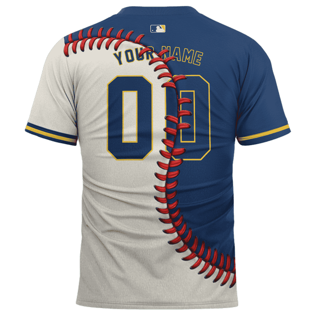 [FLASH SALE] NEW CUSTOMIZED MLB15 MBS MILWAUKEE BREWERS BASEBALL JERSEY