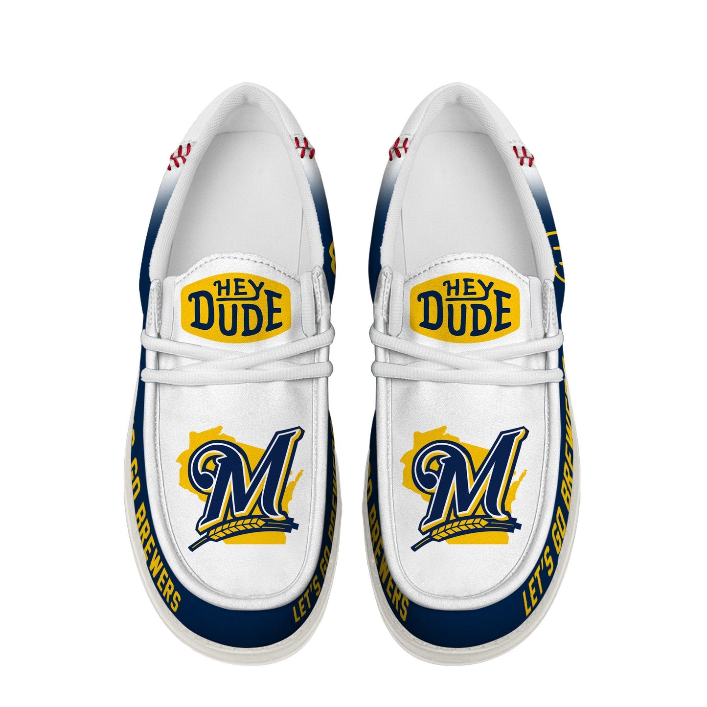 [FLASH SALE] NEW CUSTOMIZED MLB15 MW BREWERS LOAFER SHOES