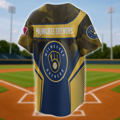 [FLASH SALE] NEW CUSTOMIZED MLB15 MW BREWERS BASEBALL JERSEY