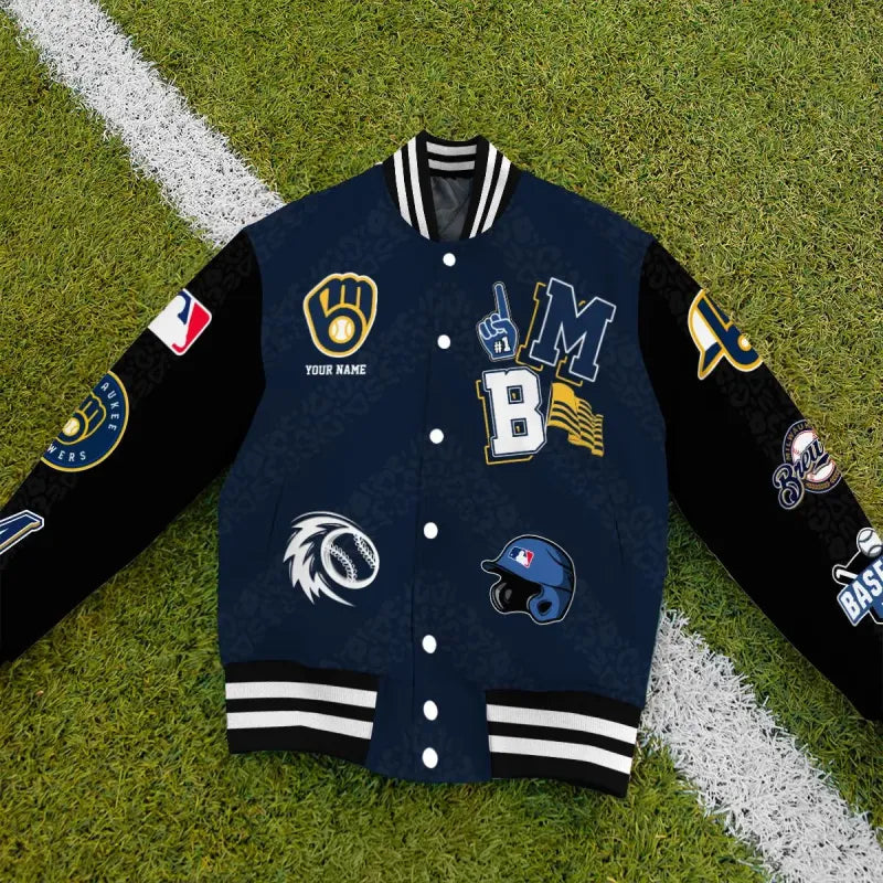 [FLASH SALE] NEW CUSTOMIZED MLB15 MBS MILWAUKEE BREWERS UNISEX T-SHIRT, POLO, HOODIE & JACKETS