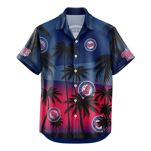 [FLASH SALE] NEW CUSTOMIZED MLB22 MTS MINNESOTA TWINS UNISEX HAWAIIAN SHIRT & SHORTS SET