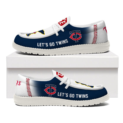 [FLASH SALE] NEW CUSTOMIZED MLB22 MN TWINS LOAFER SHOES