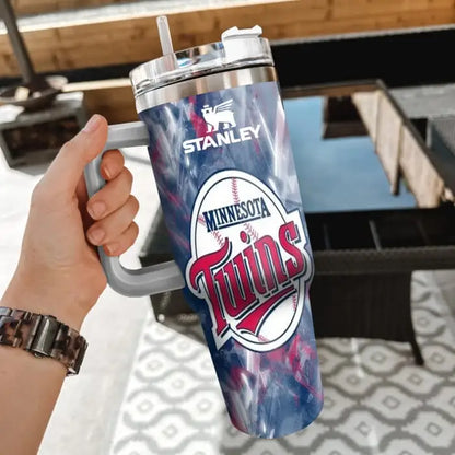 [FLASH SALE] NEW CUSTOMIZED MLB22 MTS MINNESOTA TWINS 40oz TUMBLER