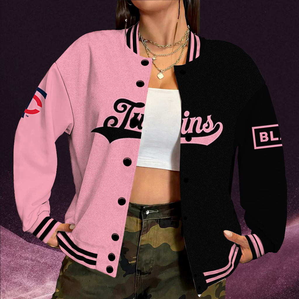 [FLASH SALE] NEW CUSTOMIZED MLB22 MTS MINNESOTA TWINS SATIN VARSITY & BASEBALL JACKET