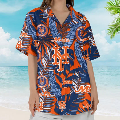 [FLASH SALE] NEW CUSTOMIZED MLB17 NYM NEW YORK METS UNISEX HAWAIIAN SHIRT