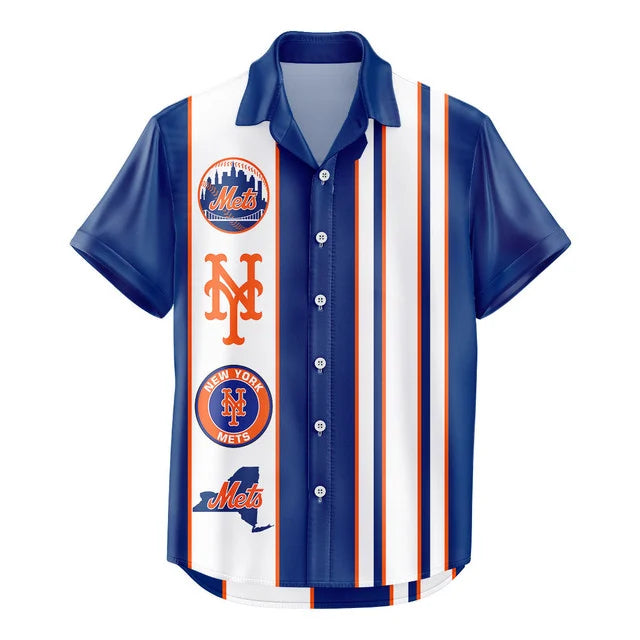 [FLASH SALE] NEW CUSTOMIZED MLB17 NYM NEW YORK METS UNISEX HAWAIIAN SHIRT