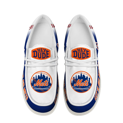 [FLASH SALE] NEW CUSTOMIZED MLB17 NY METS LOAFER SHOES