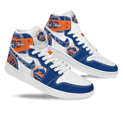 [FLASH SALE] NEW CUSTOMIZED MLB17 NY METS AIR JORDAN SNEAKERS