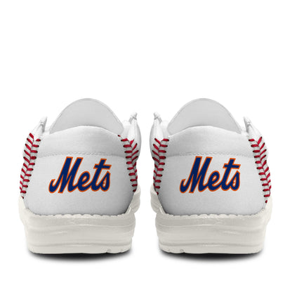 [FLASH SALE] NEW CUSTOMIZED MLB17 NY METS LOAFER SHOES