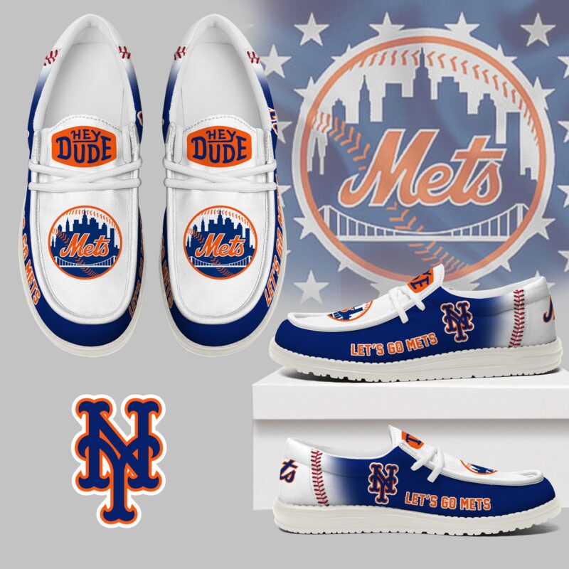 [FLASH SALE] NEW CUSTOMIZED MLB17 NY METS LOAFER SHOES