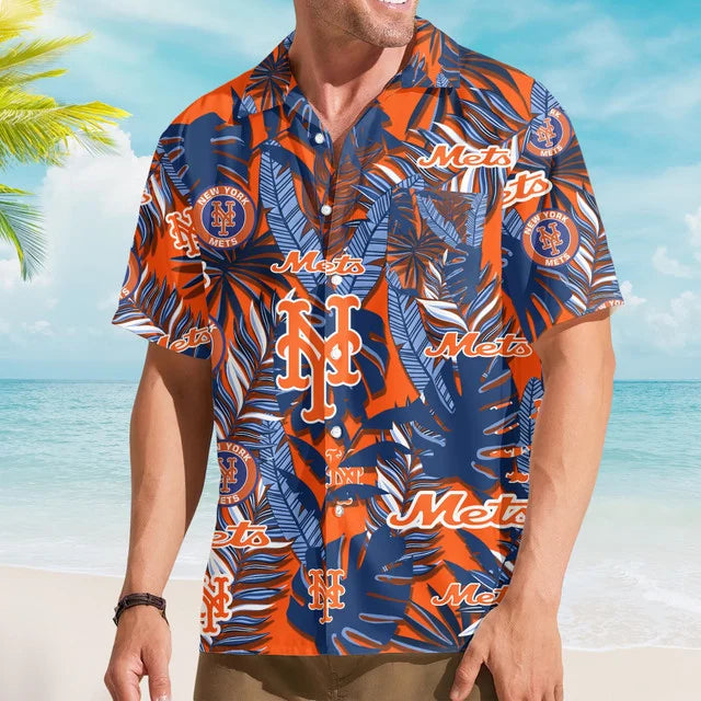 [FLASH SALE] NEW CUSTOMIZED MLB17 NYM NEW YORK METS UNISEX HAWAIIAN SHIRT