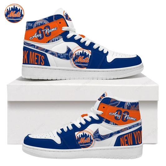 [FLASH SALE] NEW CUSTOMIZED MLB17 NY METS AIR JORDAN SNEAKERS