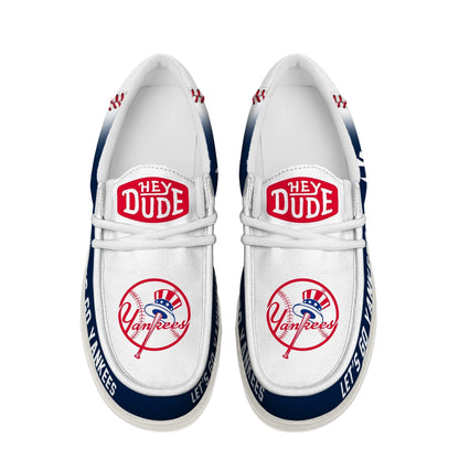 [FLASH SALE] NEW CUSTOMIZED MLB01 NYY NEW YORK YANKEES LOAFER SHOES