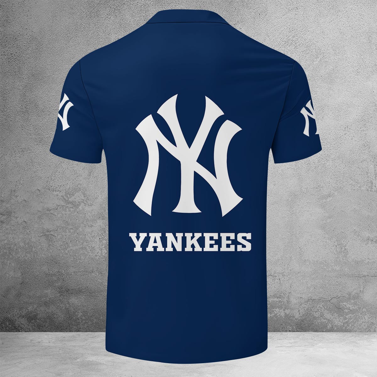 [FLASH SALE] NEW CUSTOMIZED MLB01 NYY NEW YORK YANKEES ZIP POLO SHIRT