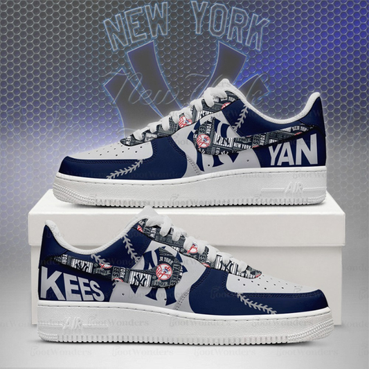 [FLASH SALE] NEW CUSTOMIZED MLB01 NY YANKEES AF1 SHOES