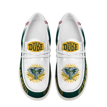 [FLASH SALE] NEW CUSTOMIZED MLB23 OL ATHLETICS LOAFER SHOES