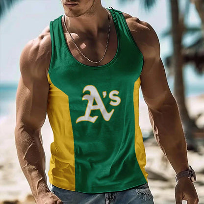 [FLASH SALE] NEW CUSTOMIZED MLB23 OAKLAND ATHLETICS UNISEX TANK TOP