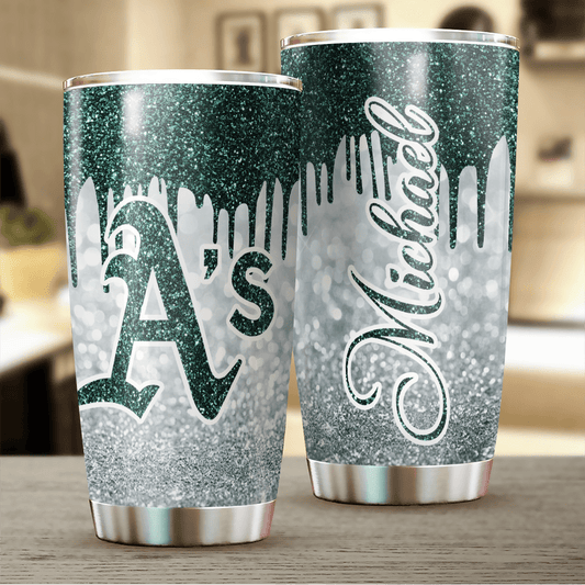 [FLASH SALE] NEW CUSTOMIZED MLB23 OL ATHLETICS TUMBLER CUP