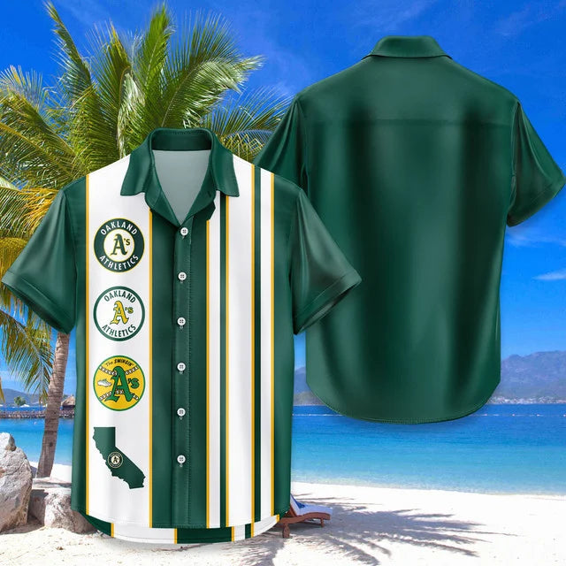 [FLASH SALE] NEW CUSTOMIZED MLB23 OAS OAKLAND ATHLETICS UNISEX HAWAIIAN SHIRT
