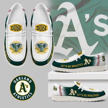 [FLASH SALE] NEW CUSTOMIZED MLB23 OL ATHLETICS LOAFER SHOES