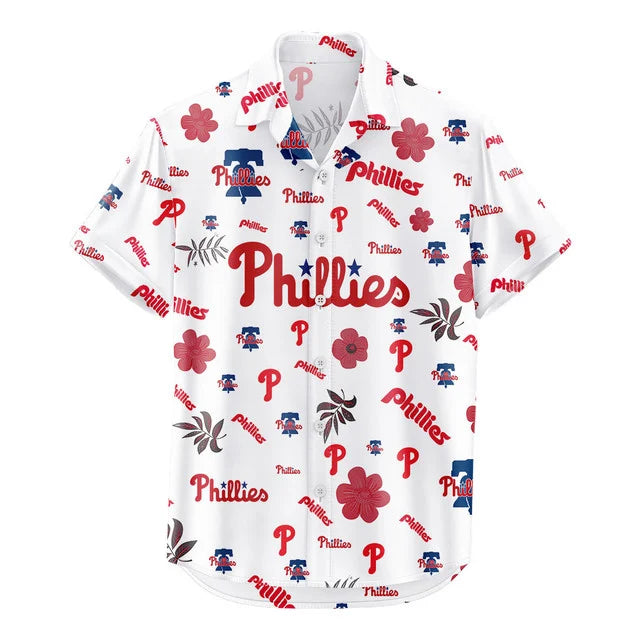 [FLASH SALE] NEW CUSTOMIZED MLB11 PPS PHILADELPHIA PHILLIES UNISEX HAWAIIAN SHIRT & SHORTS SET