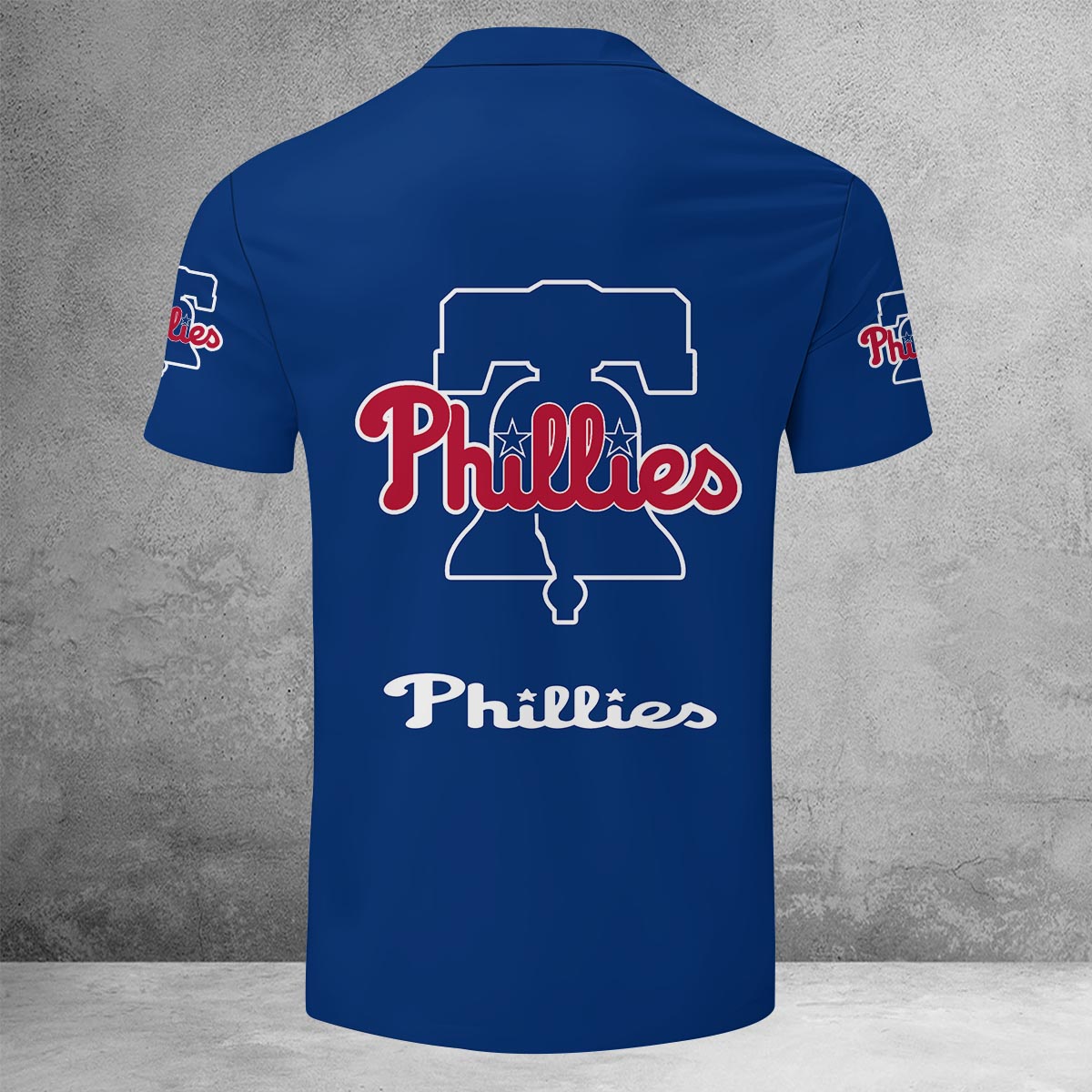 [FLASH SALE] NEW CUSTOMIZED MLB11 PPS PHILADELPHIA PHILLIES ZIP POLO SHIRT