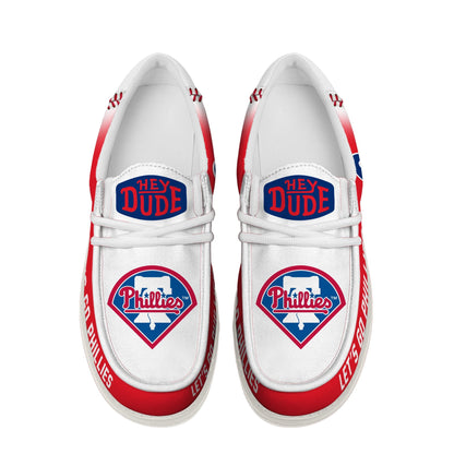 [FLASH SALE] NEW CUSTOMIZED MLB11 PH PHILLIES LOAFER SHOES