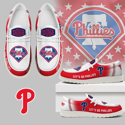 [FLASH SALE] NEW CUSTOMIZED MLB11 PH PHILLIES LOAFER SHOES