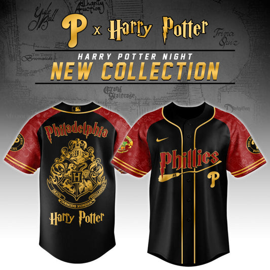 [FLASH SALE] NEW CUSTOMIZED MLB11 PH PHILLIES x HARRY POTTER BASEBALL JERSEY & CAP