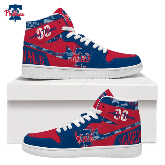 [FLASH SALE] NEW CUSTOMIZED MLB11 PH PHILLIES AIR JORDAN SNEAKERS